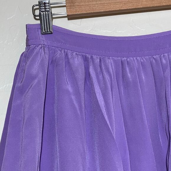 Ulla Johnson Simone Bubbled Tiered Silk Midi Skirt Foxglove Womens Size 4 - Picture 5 of 10